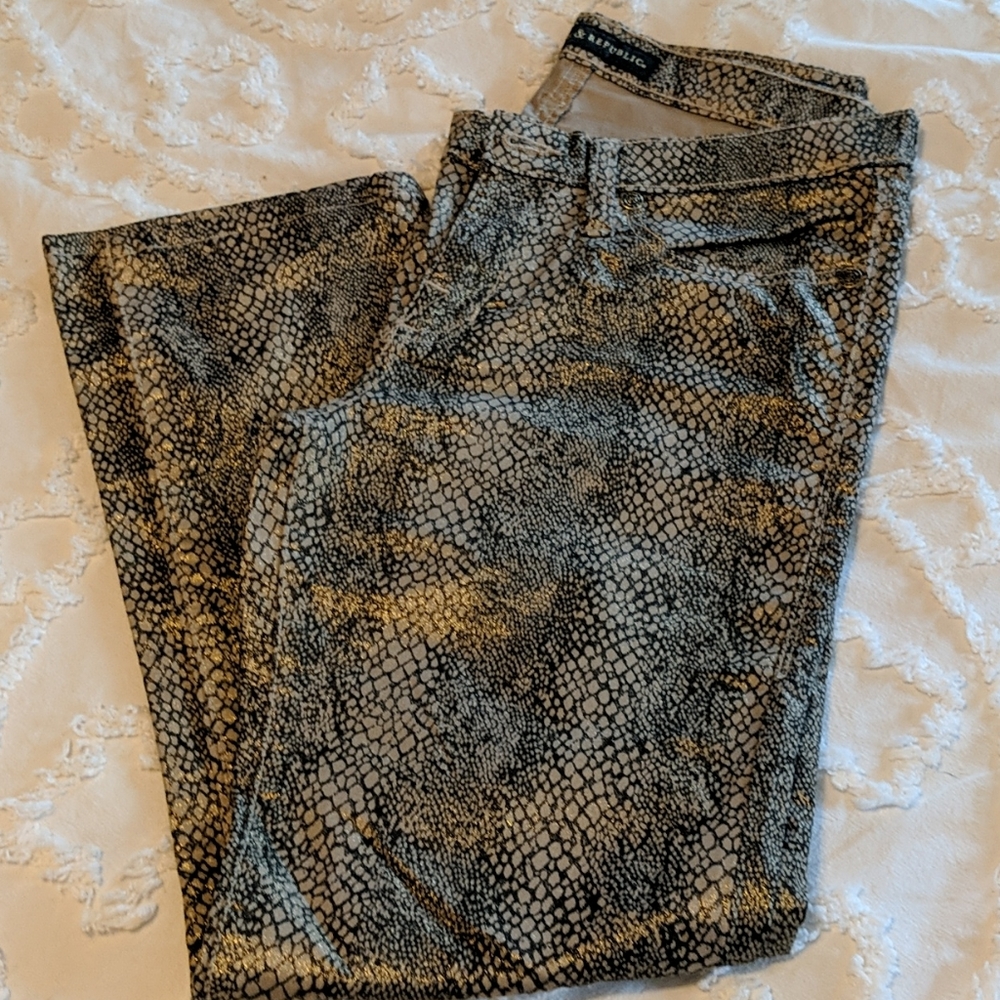 Rock and Republic snakeskin pants